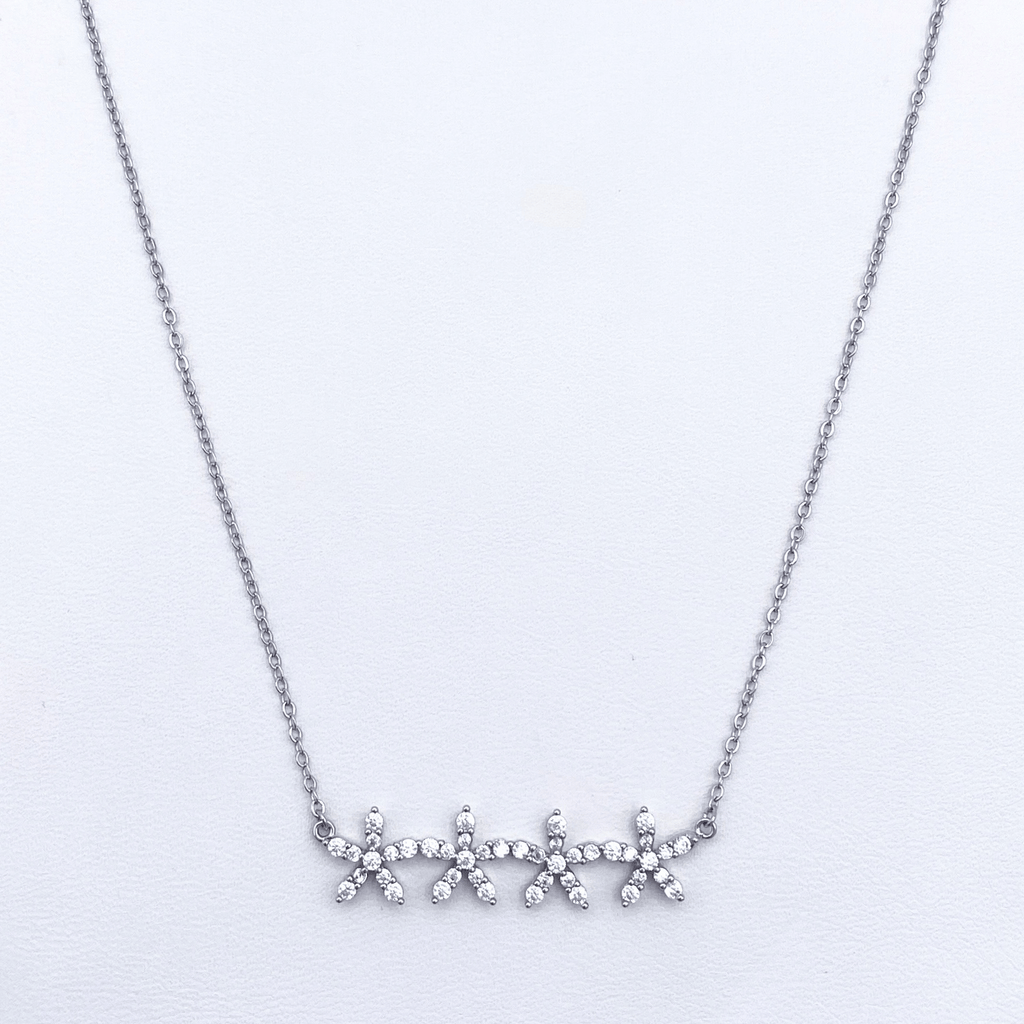 Kaira Necklace in Rhodium