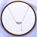 Kaixie Necklace in Rhodium