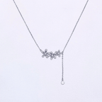 Kaixie Necklace in Rhodium