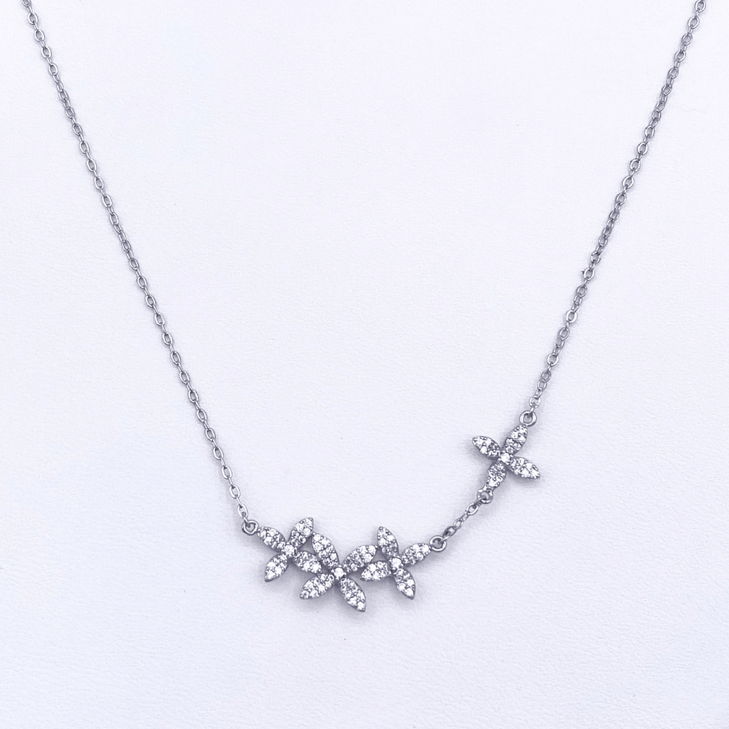 Kamryn Necklace in Rhodium