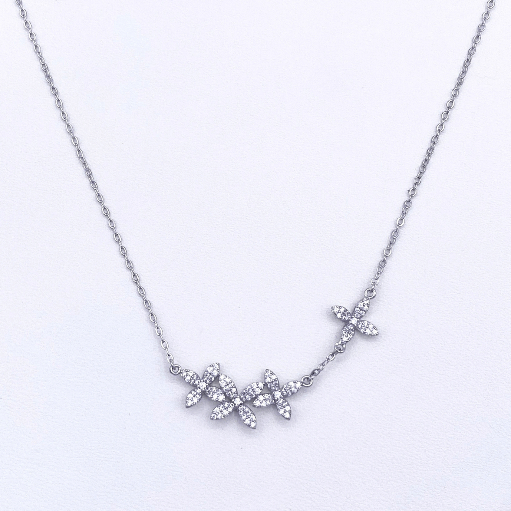 Kamryn Necklace in Rhodium