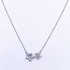 Kenie Necklace in Rhodium