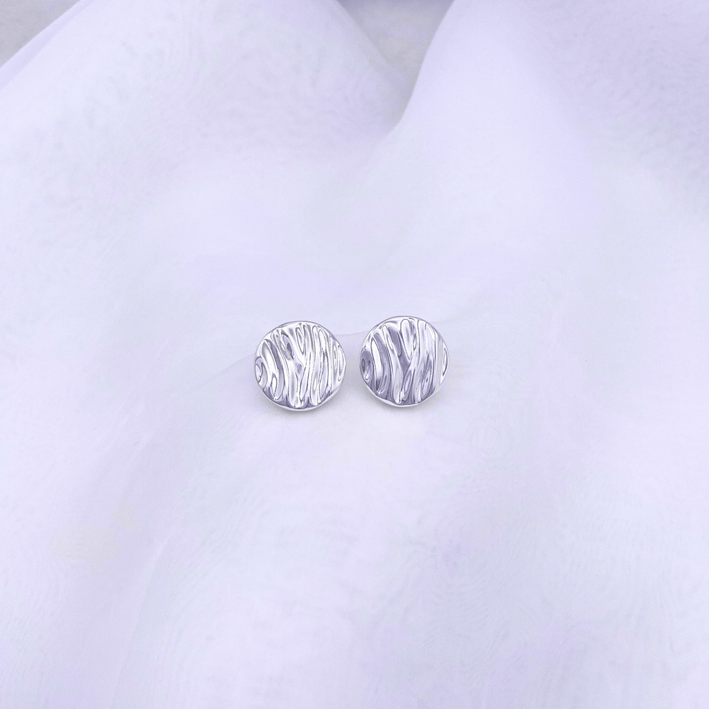 KLAD-C003 Earrings in Rhodium