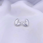 KLAD-C004 Earrings in Rhodium