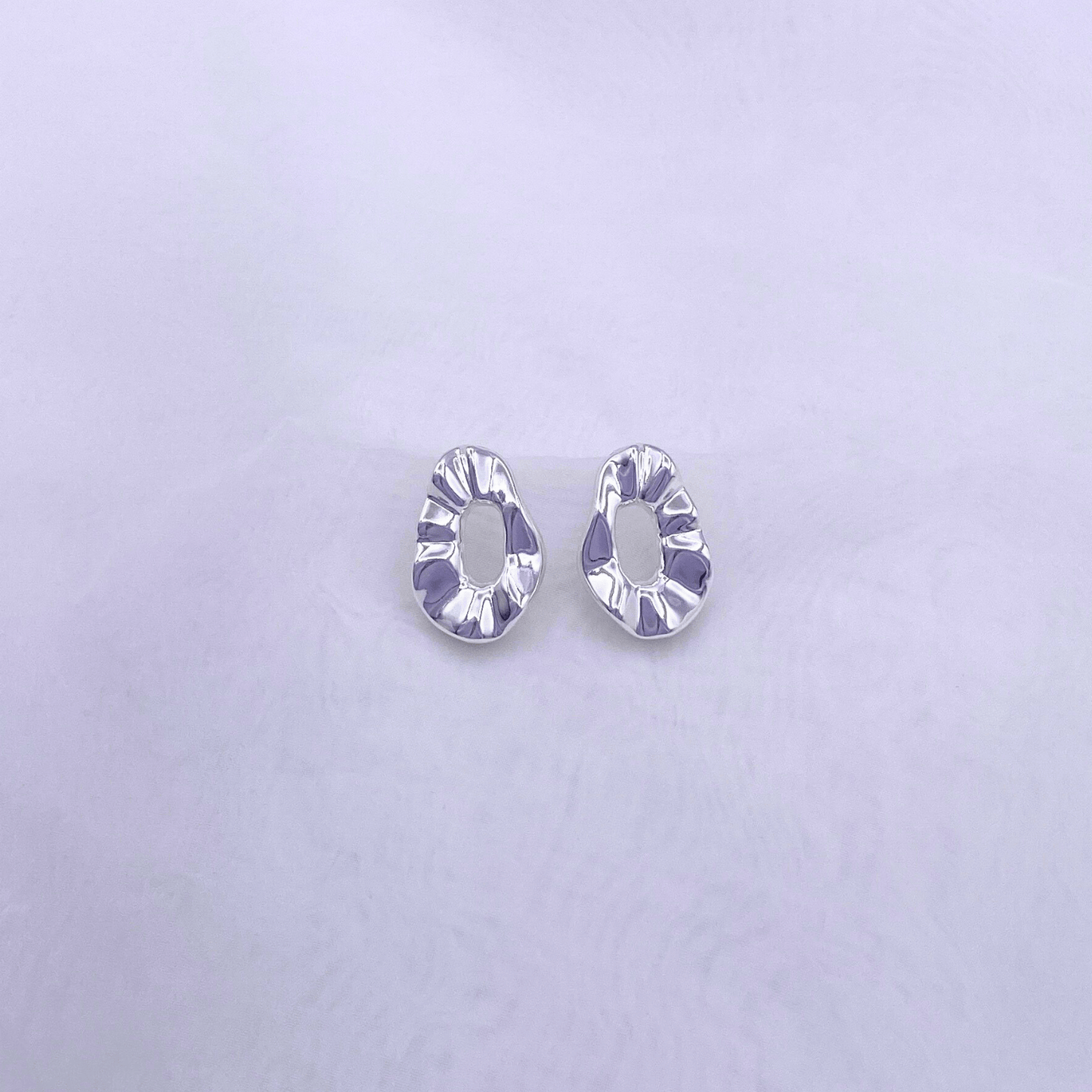 klad-c005 earrings in rhodium