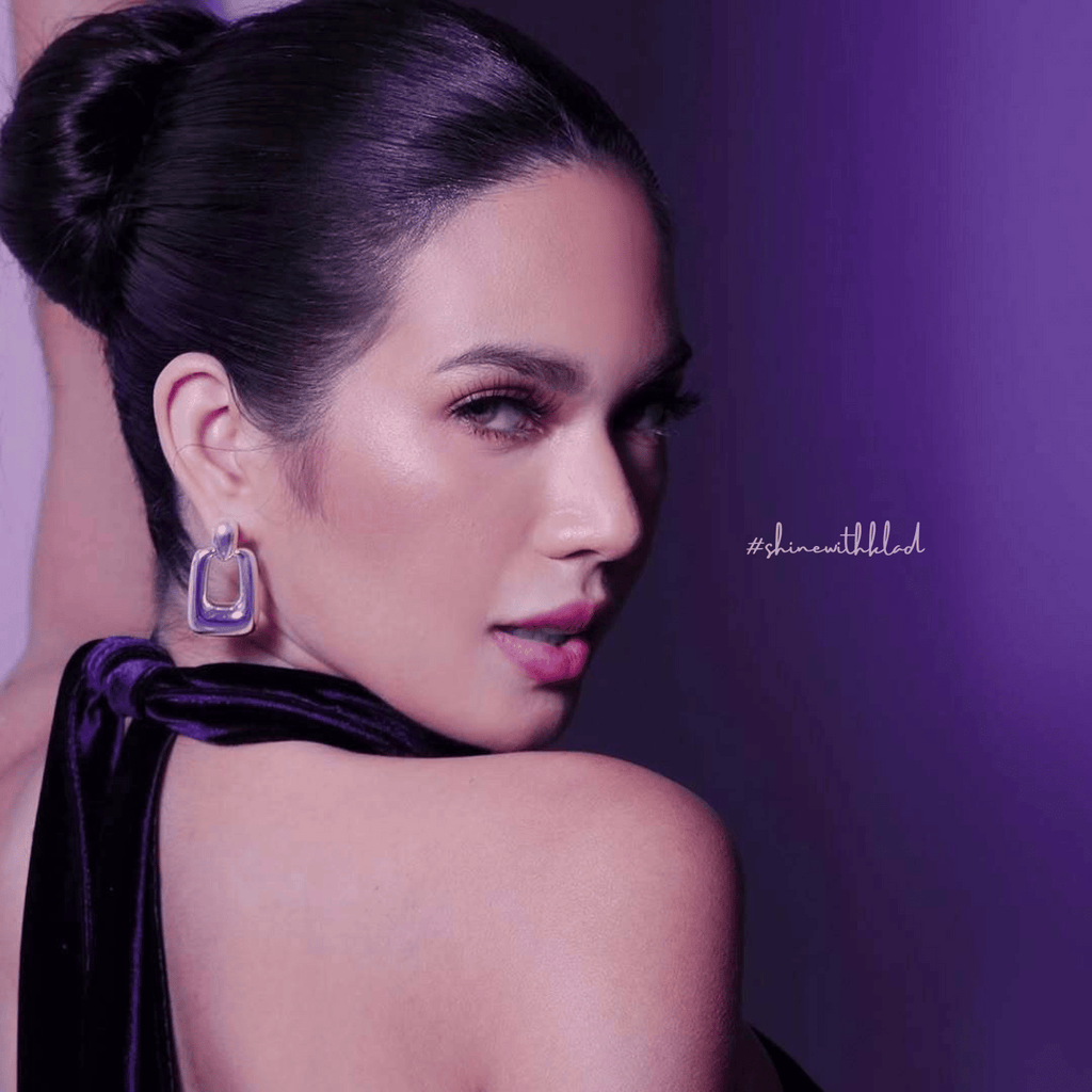 KLAD-C006 Earrings in Rhodium