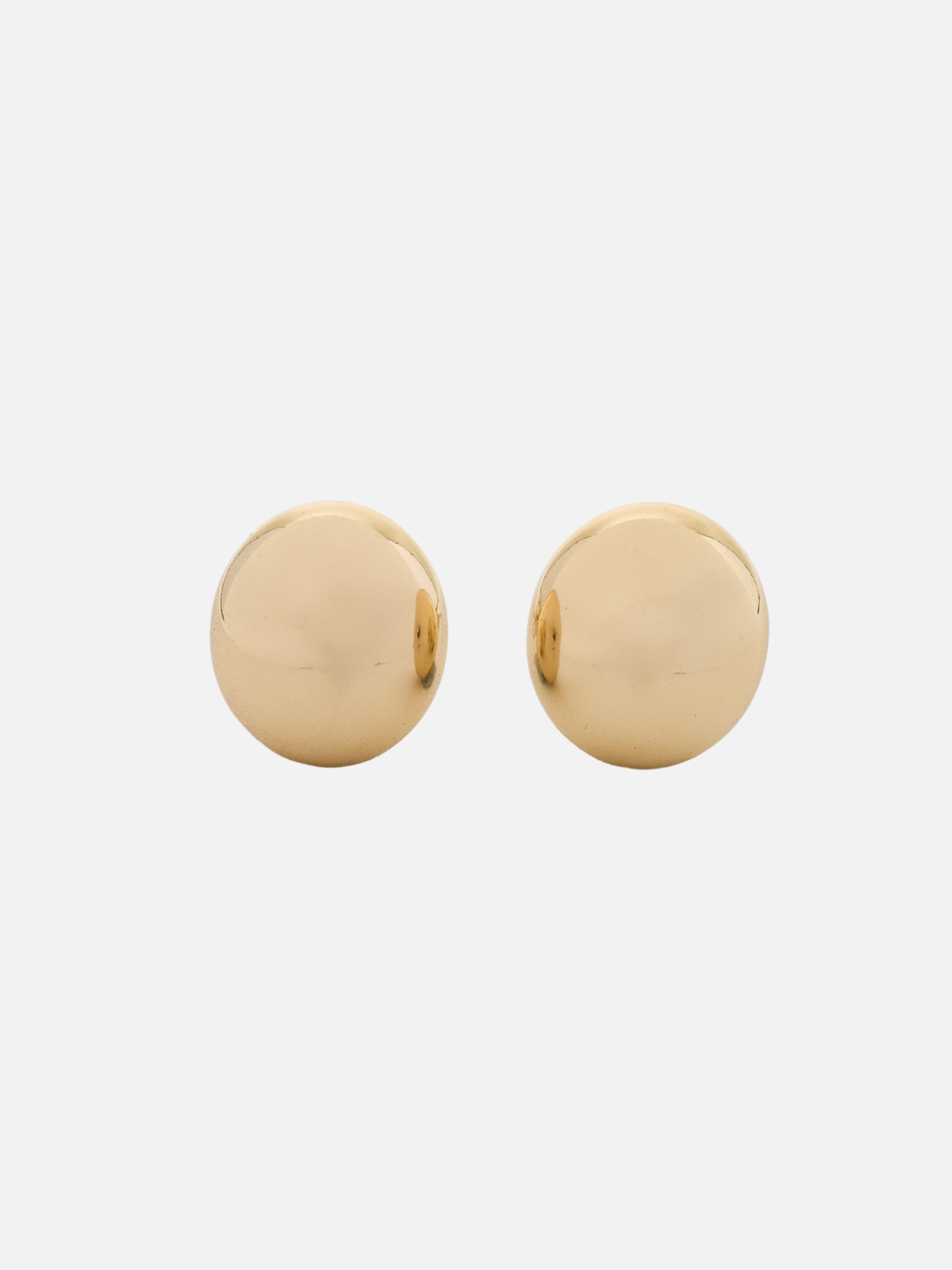 karyna spherical stud earrings in gold