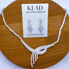 Leira Set in Rhodium