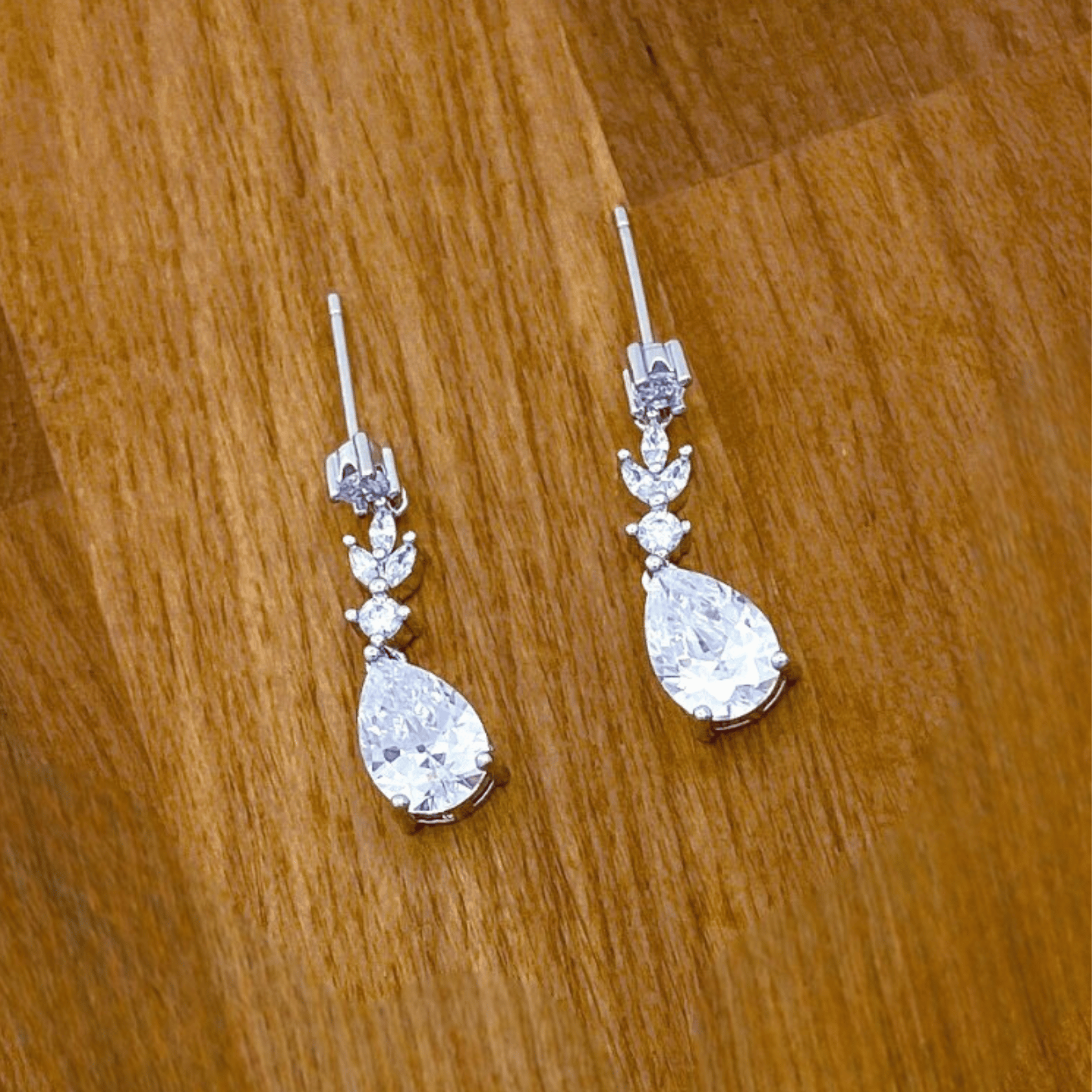 Lexie  Set in Rhodium