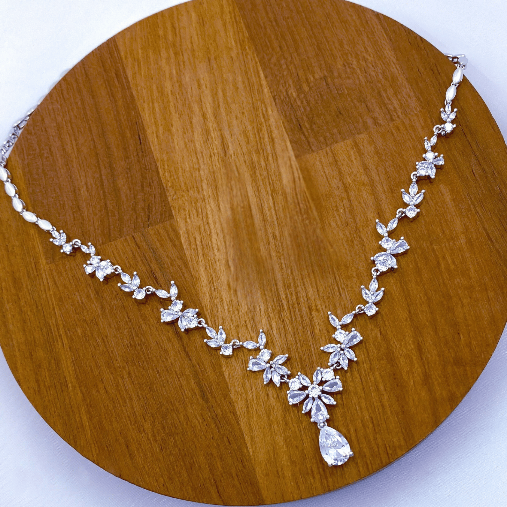 Lexie  Set in Rhodium