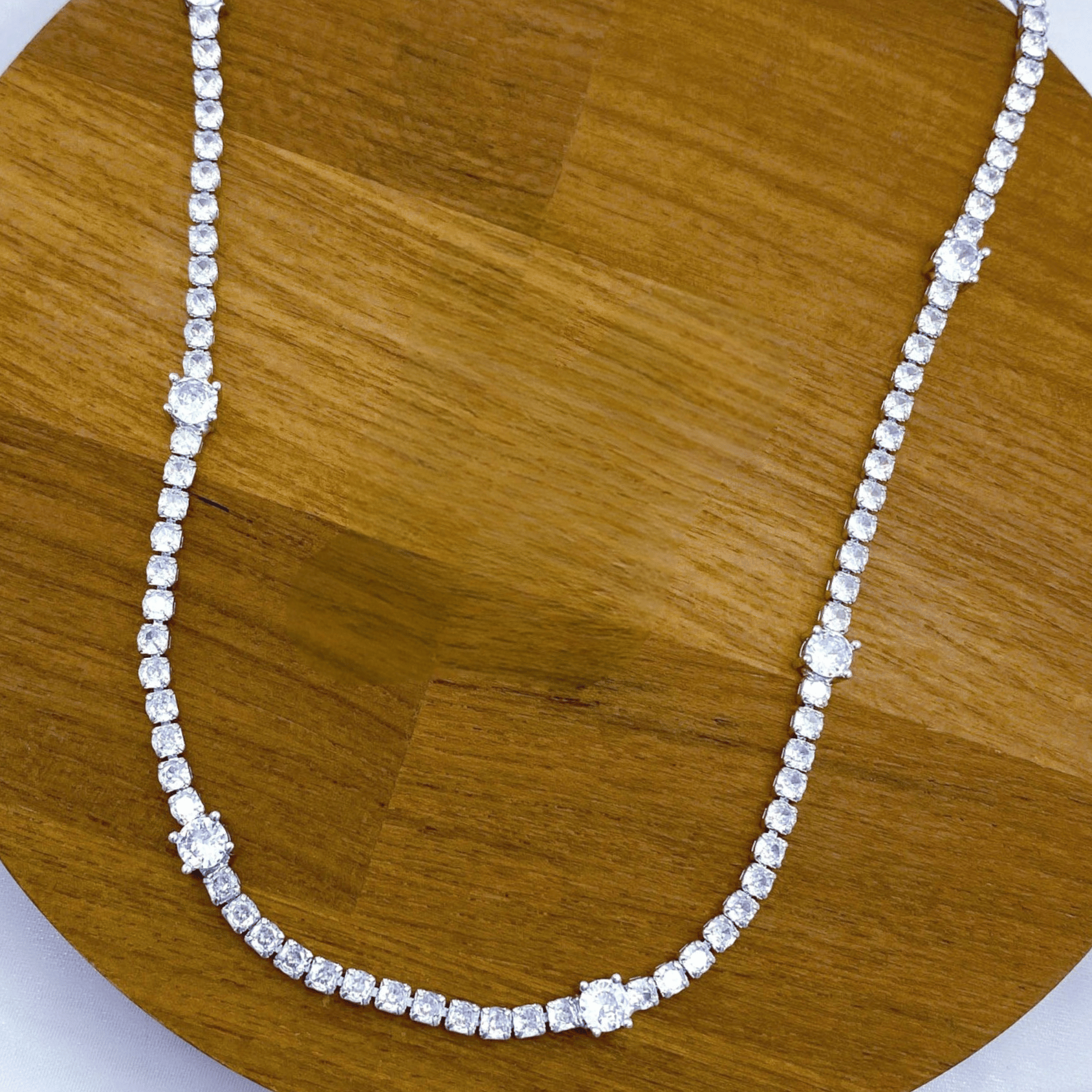 Lilly Set in Rhodium