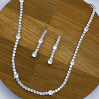 Lilly Set in Rhodium