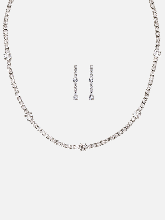 Lilly Occasion Set in Rhodium