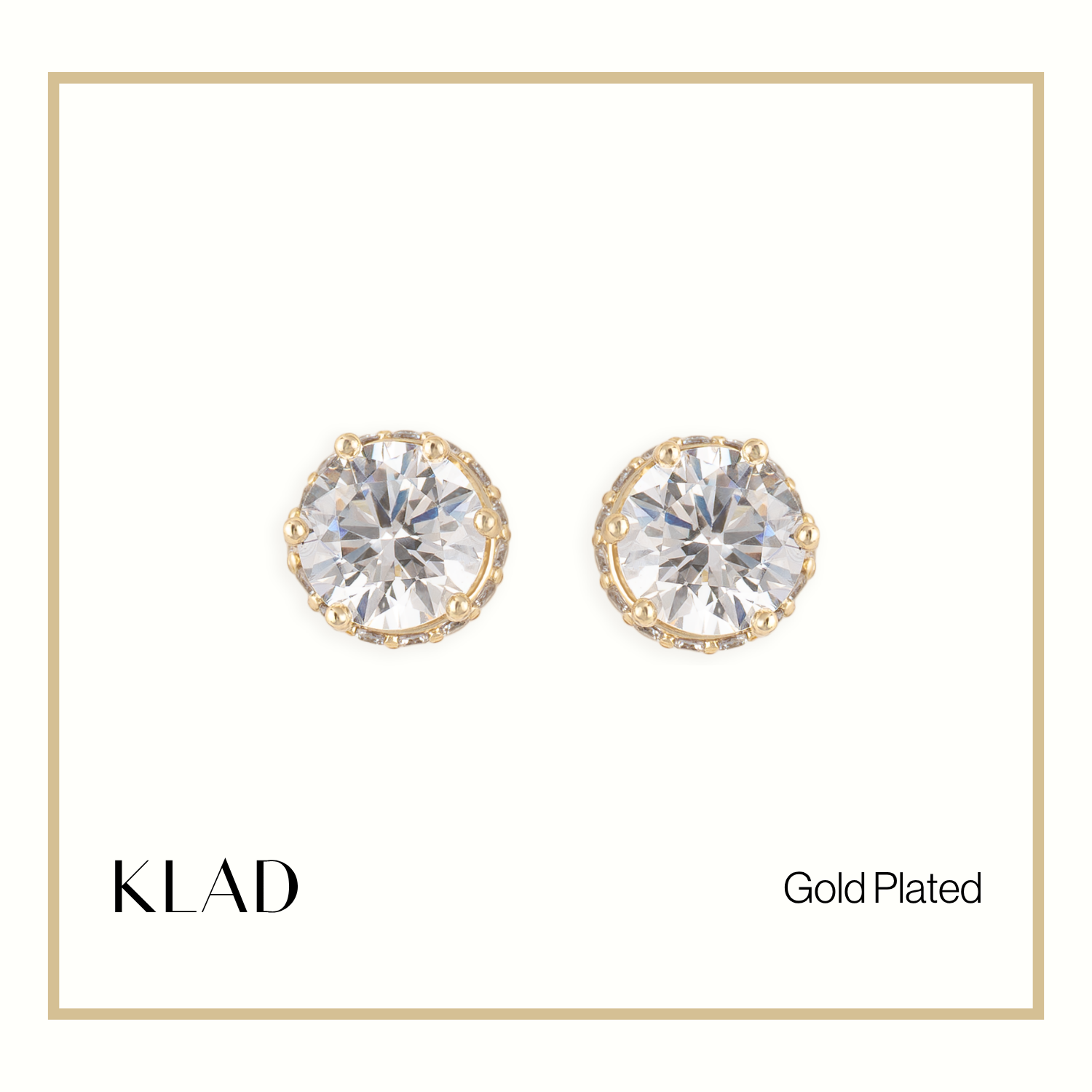 Liorah Stud Earrings in Gold