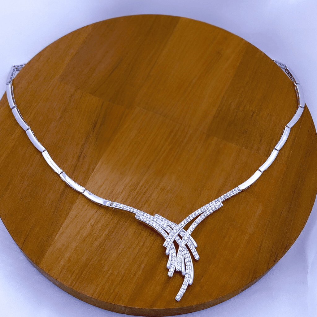 Lizza Set in Rhodium