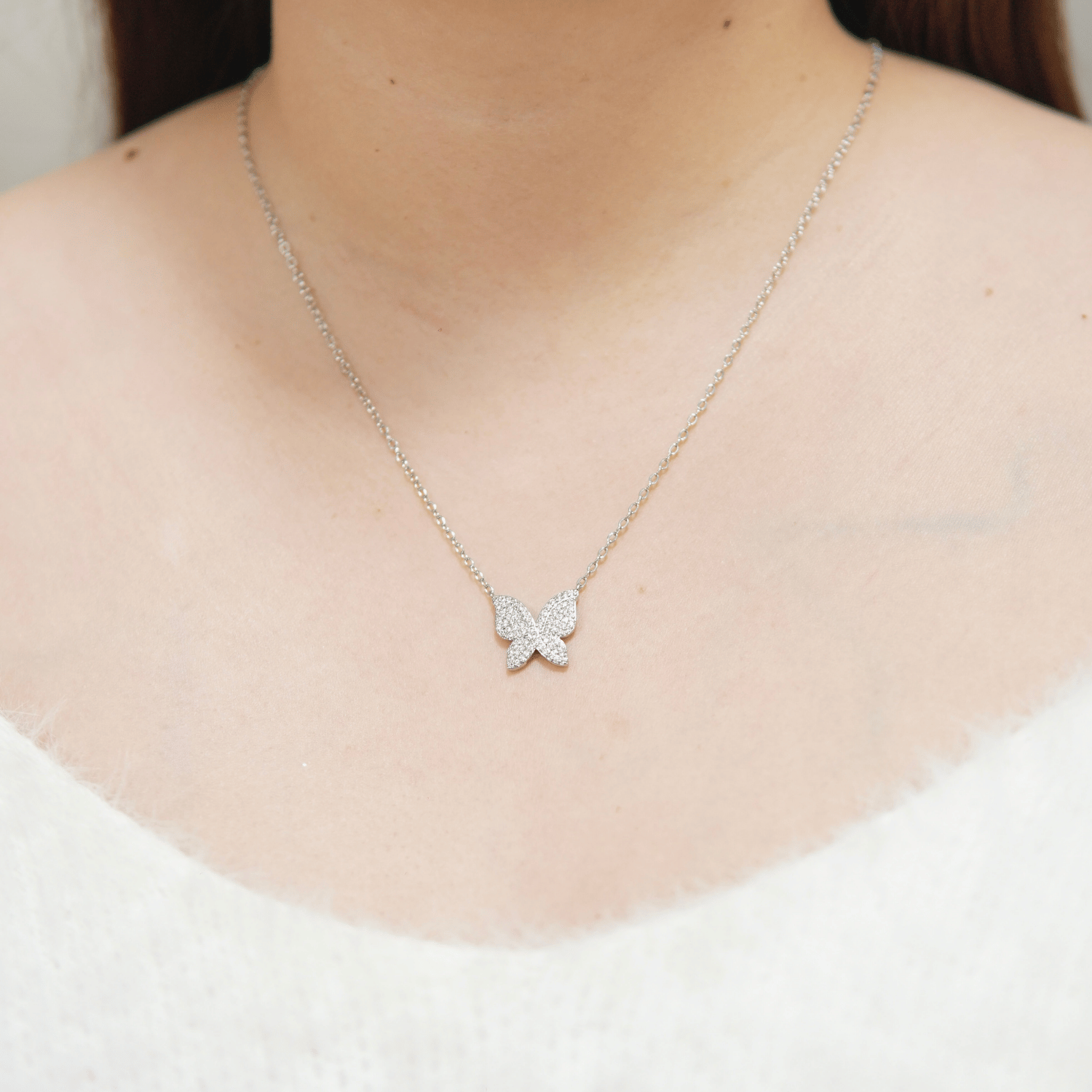 Mabel Jewelry Set in Rhodium