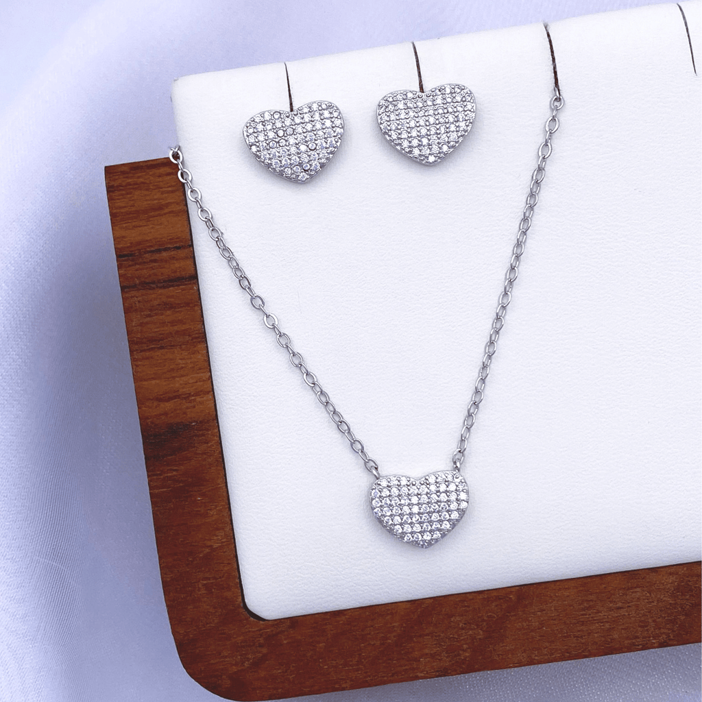 Maisie Jewelry Set in Rhodium