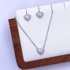 Mallory Jewelry Set in Rhodium