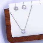 Mandy Jewelry Set in Rhodium