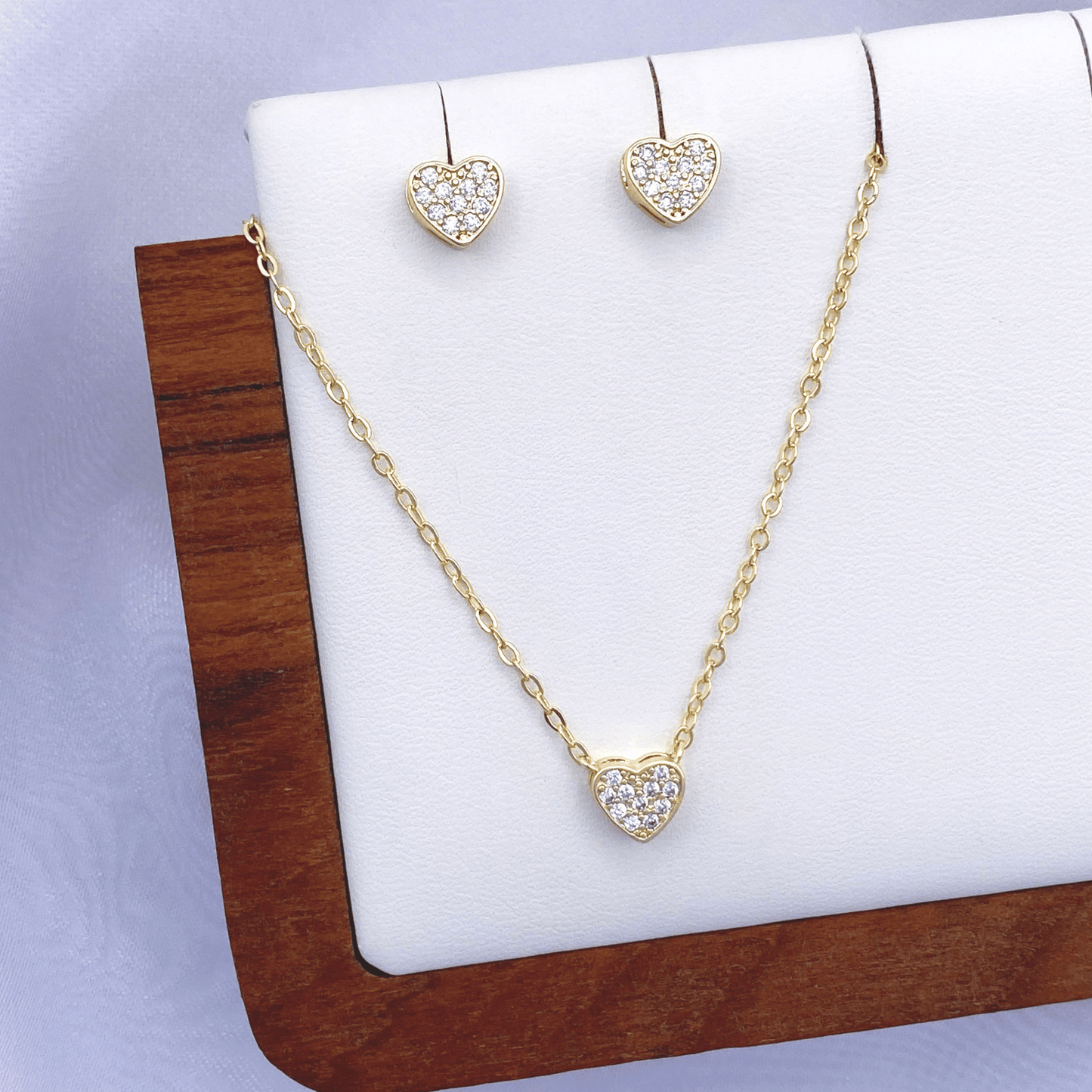 mariah jewelry set in gold