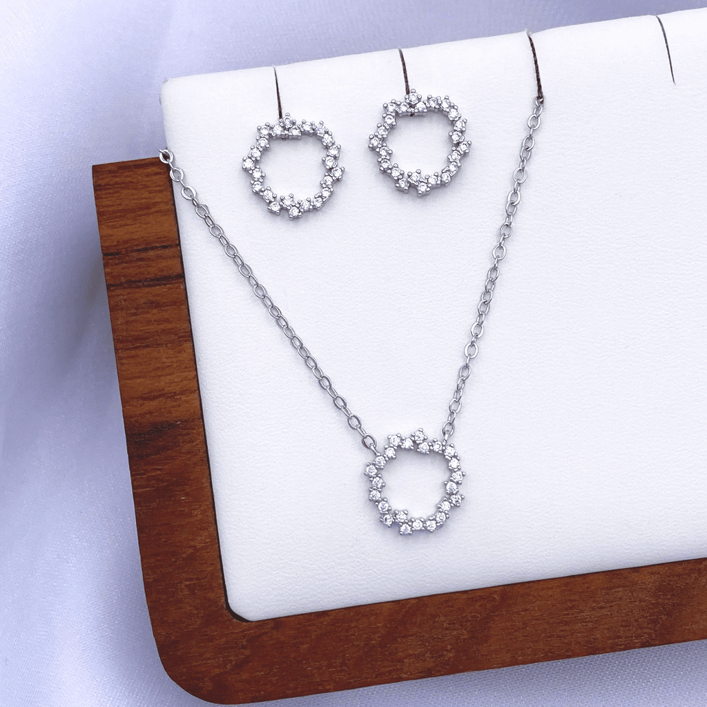 Marlowe Jewelry Set in Rhodium