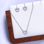 Maryanne Jewelry Set in Rhodium