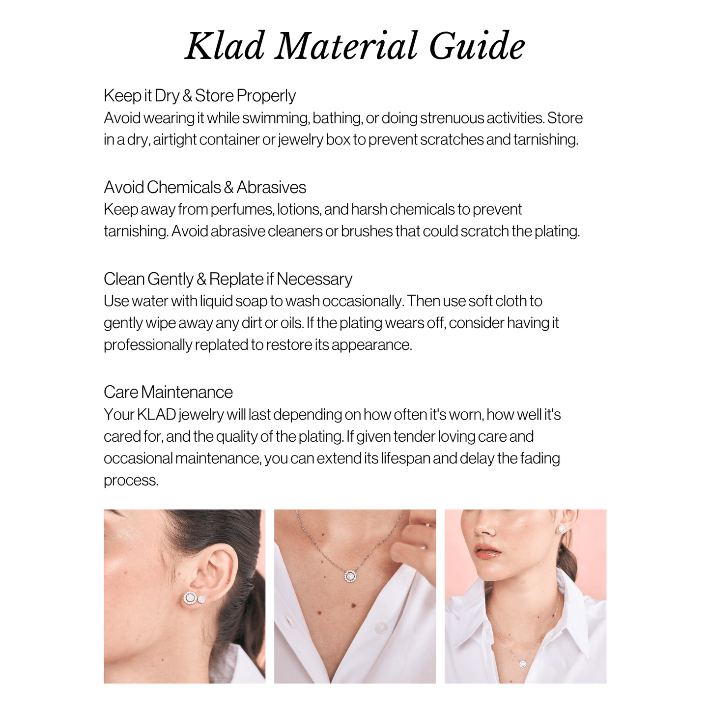 kailani necklace in rhodium