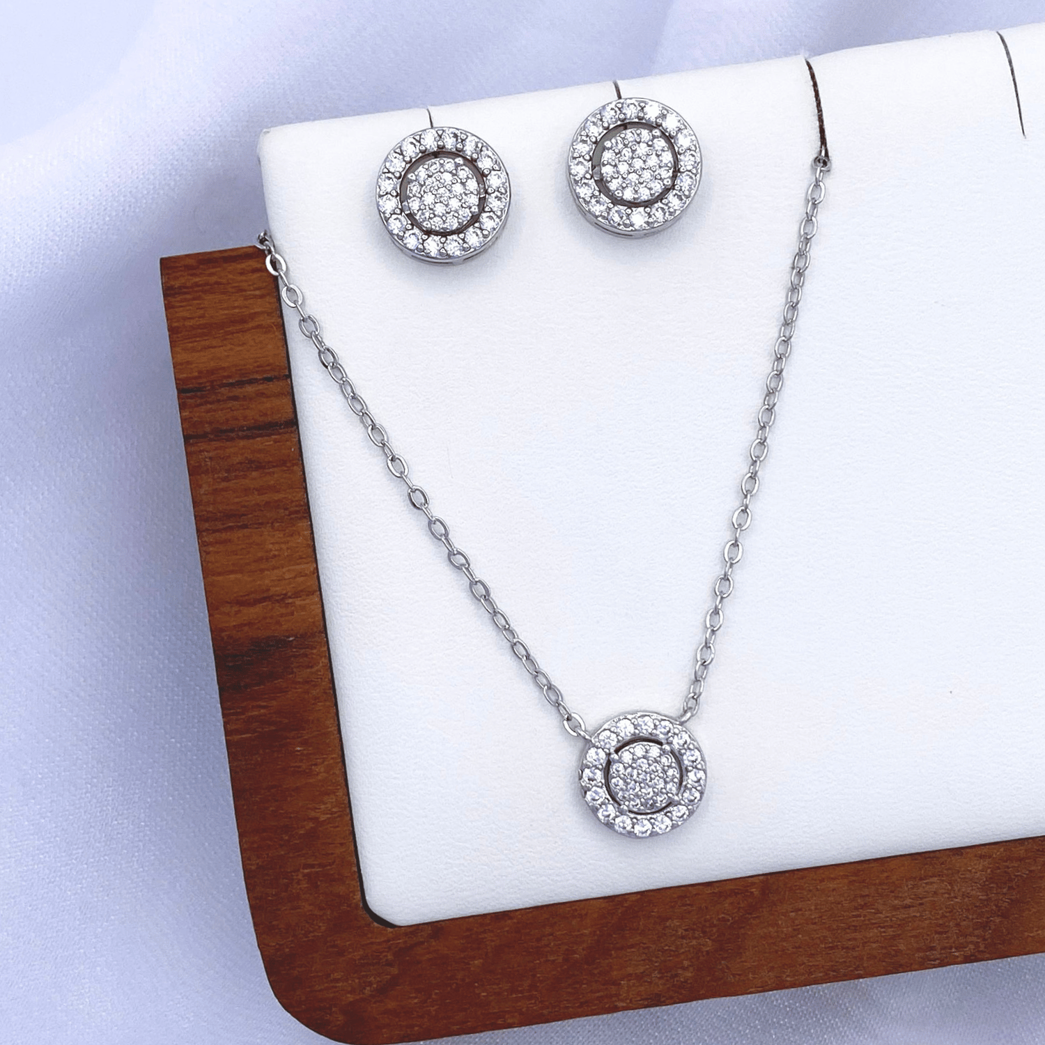 Maureen 2-Way Set in Rhodium