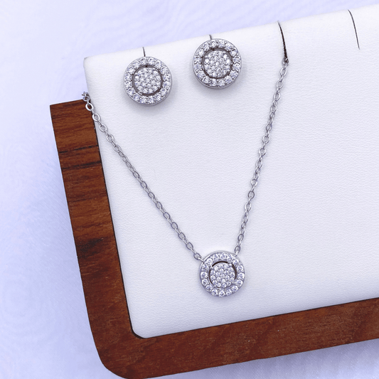 Maven Jewelry Set in Rhodium