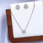 Maxine Jewelry Set in Rhodium