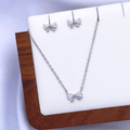 Megara Jewelry Set in Rhodium