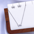 Megara Jewelry Set in Rhodium
