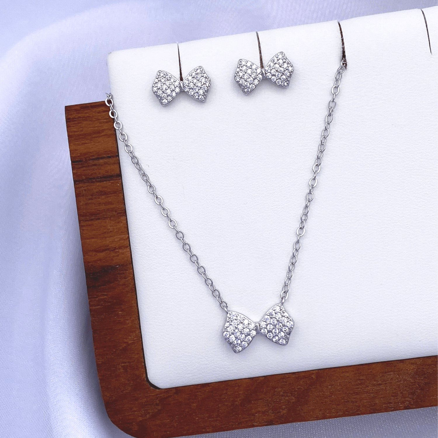 Melodee Jewelry Set in Rhodium