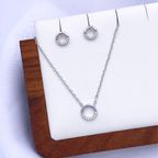Milana Jewelry Set in Rhodium