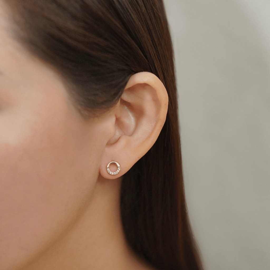 Mila Stud Earrings in Gold