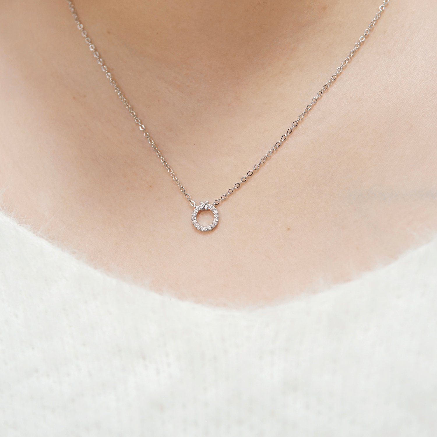 Mileen Jewelry Set in Rhodium