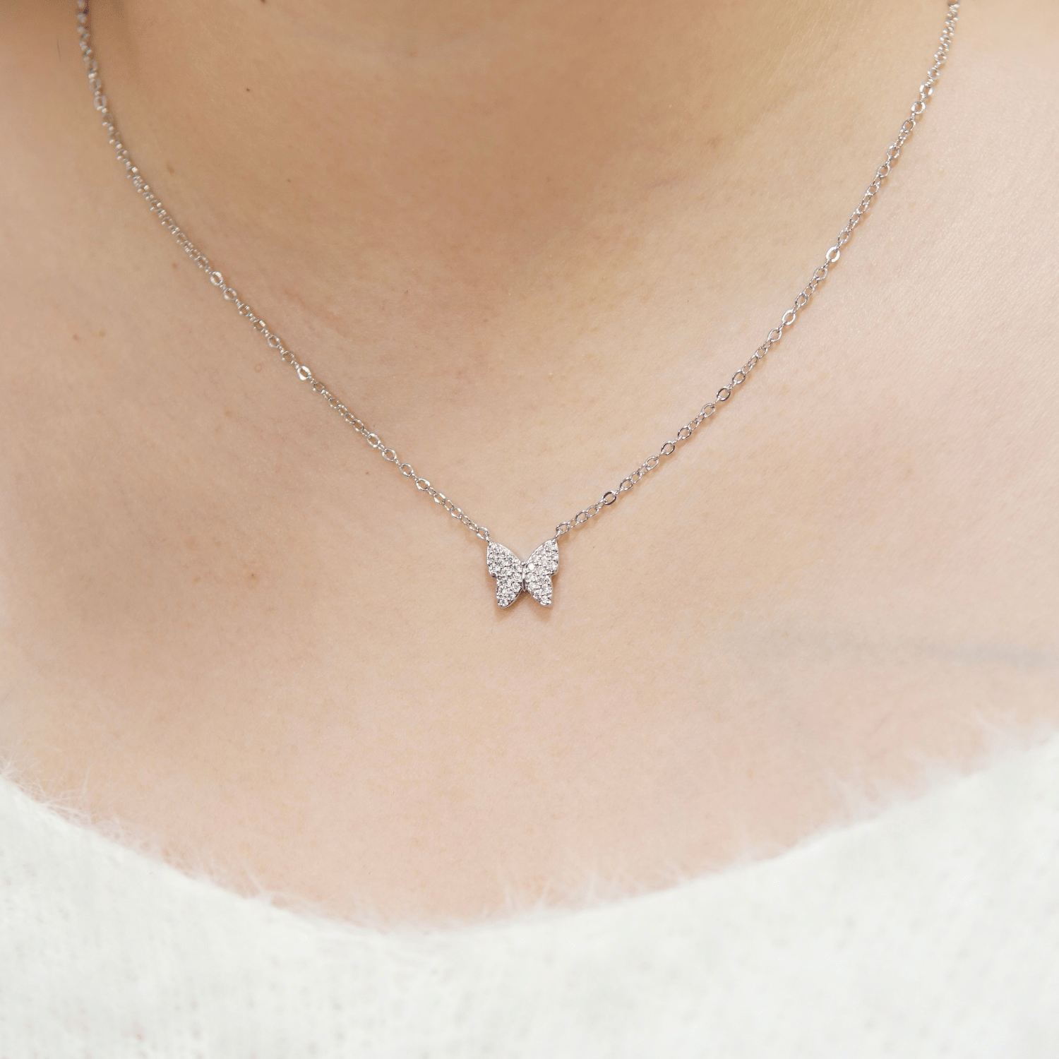 Mindy Jewelry Set in Rhodium