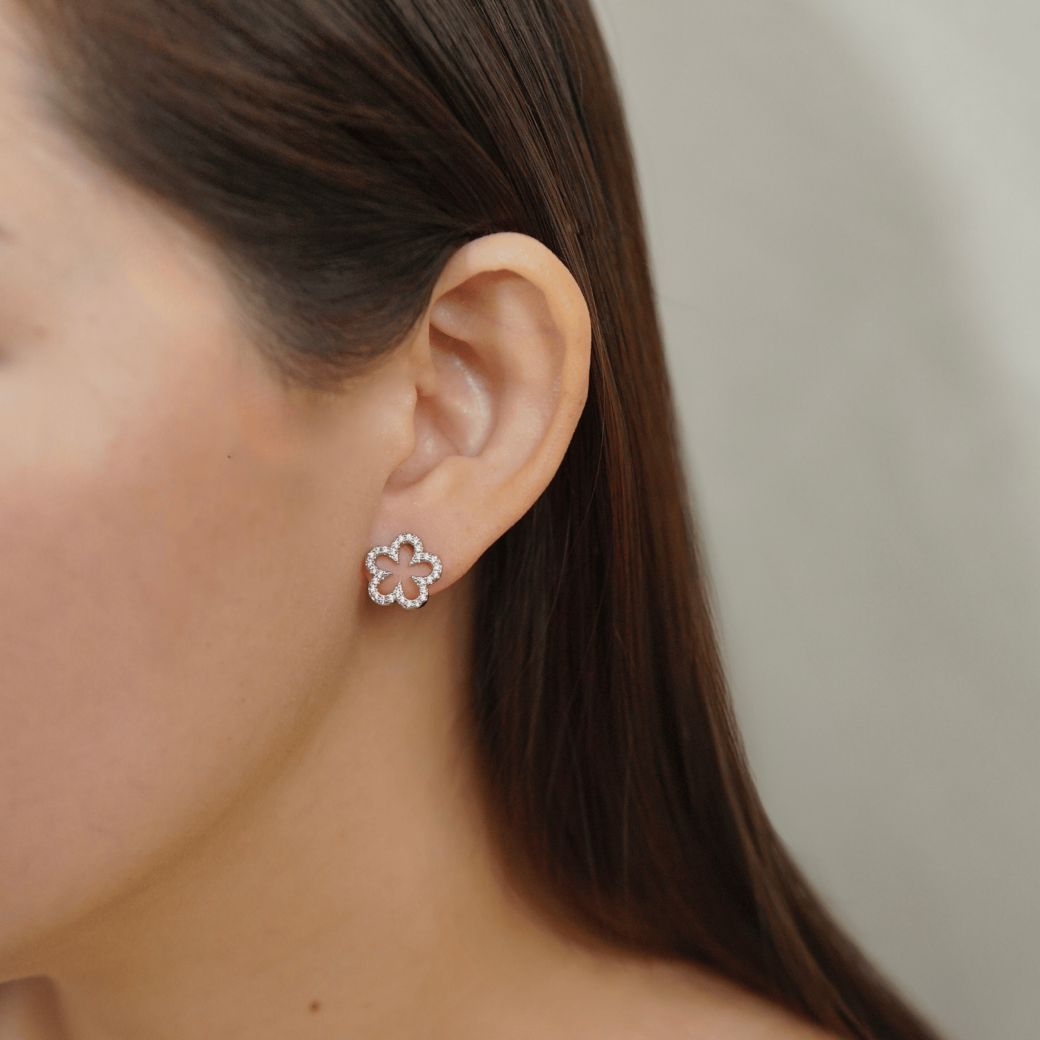 Mira Jewelry Set in Rhodium