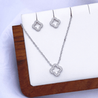 Mitzi Jewelry Set in Rhodium