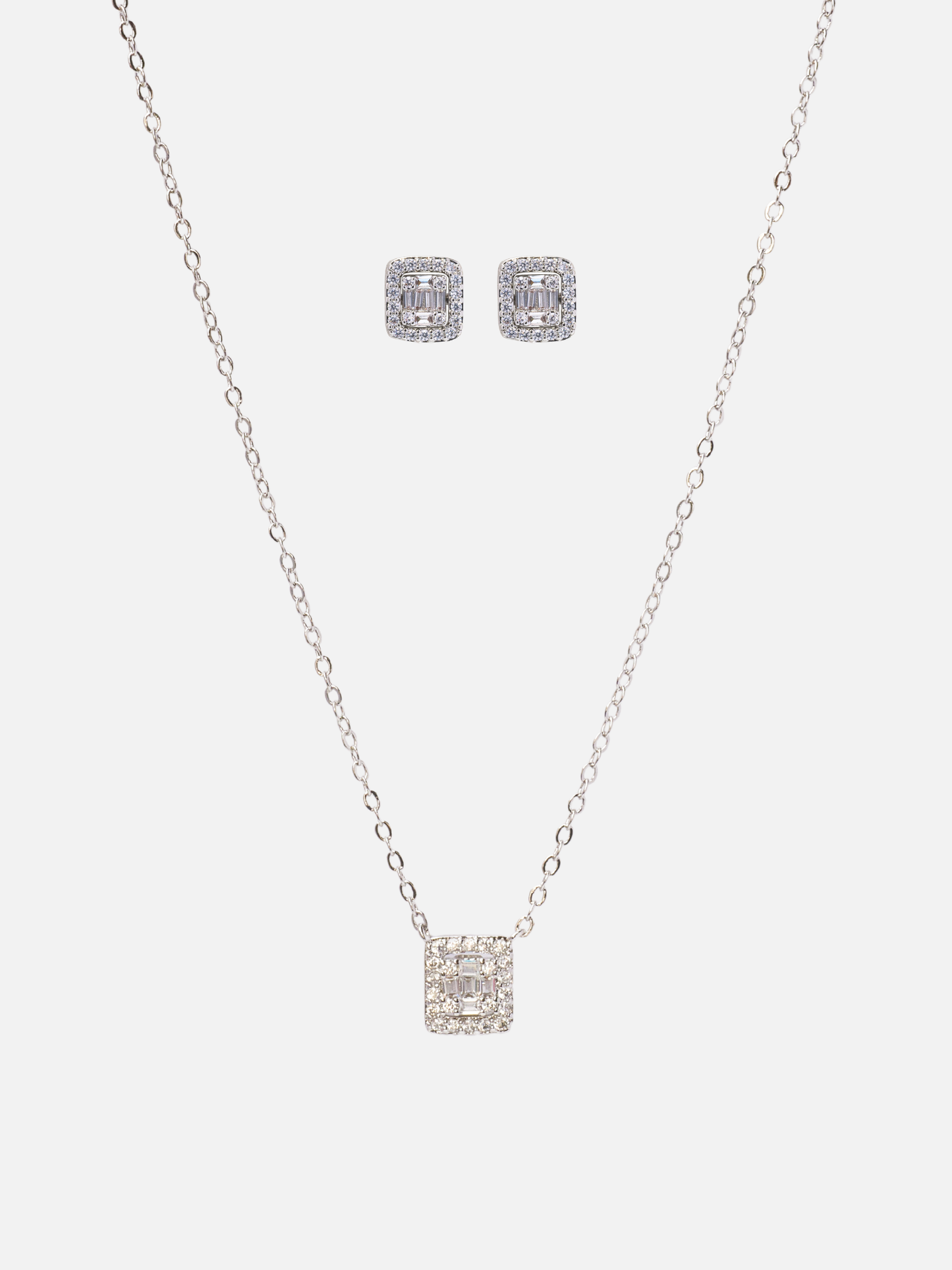 martina 2-way set in rhodium