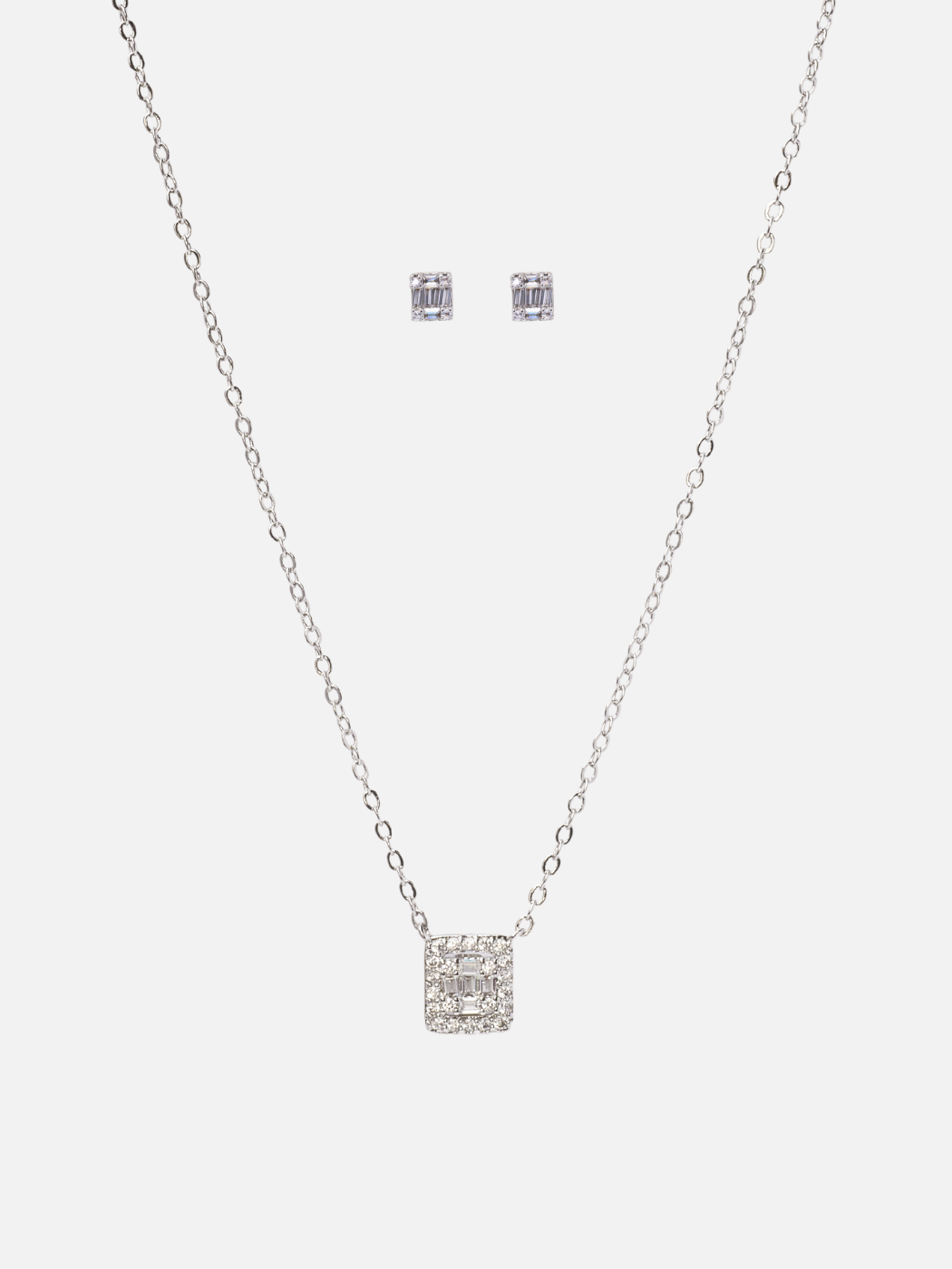 martina 2-way set in rhodium