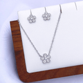 Mireille Jewelry Set in Rhodium