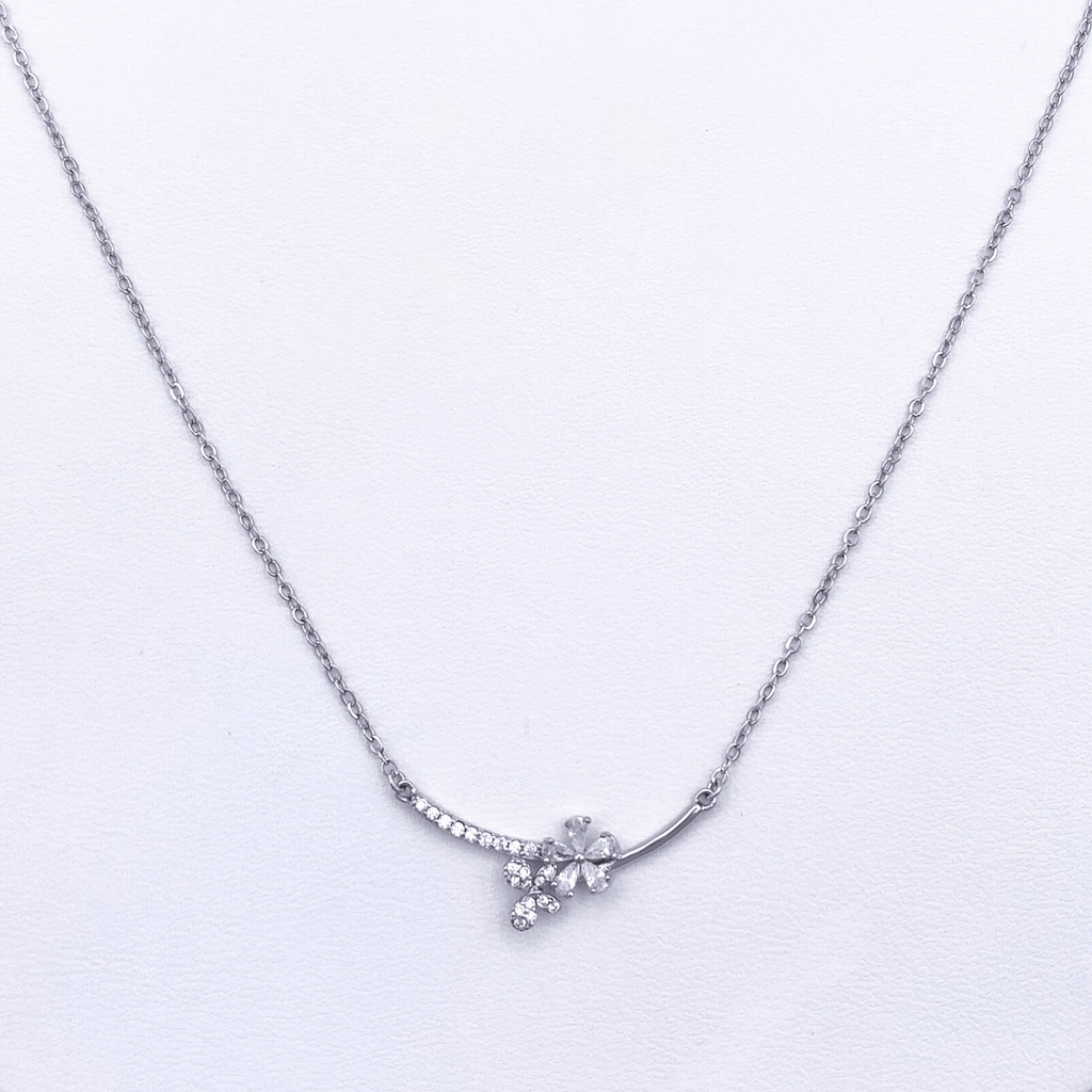Nadie Necklace in Rhodium