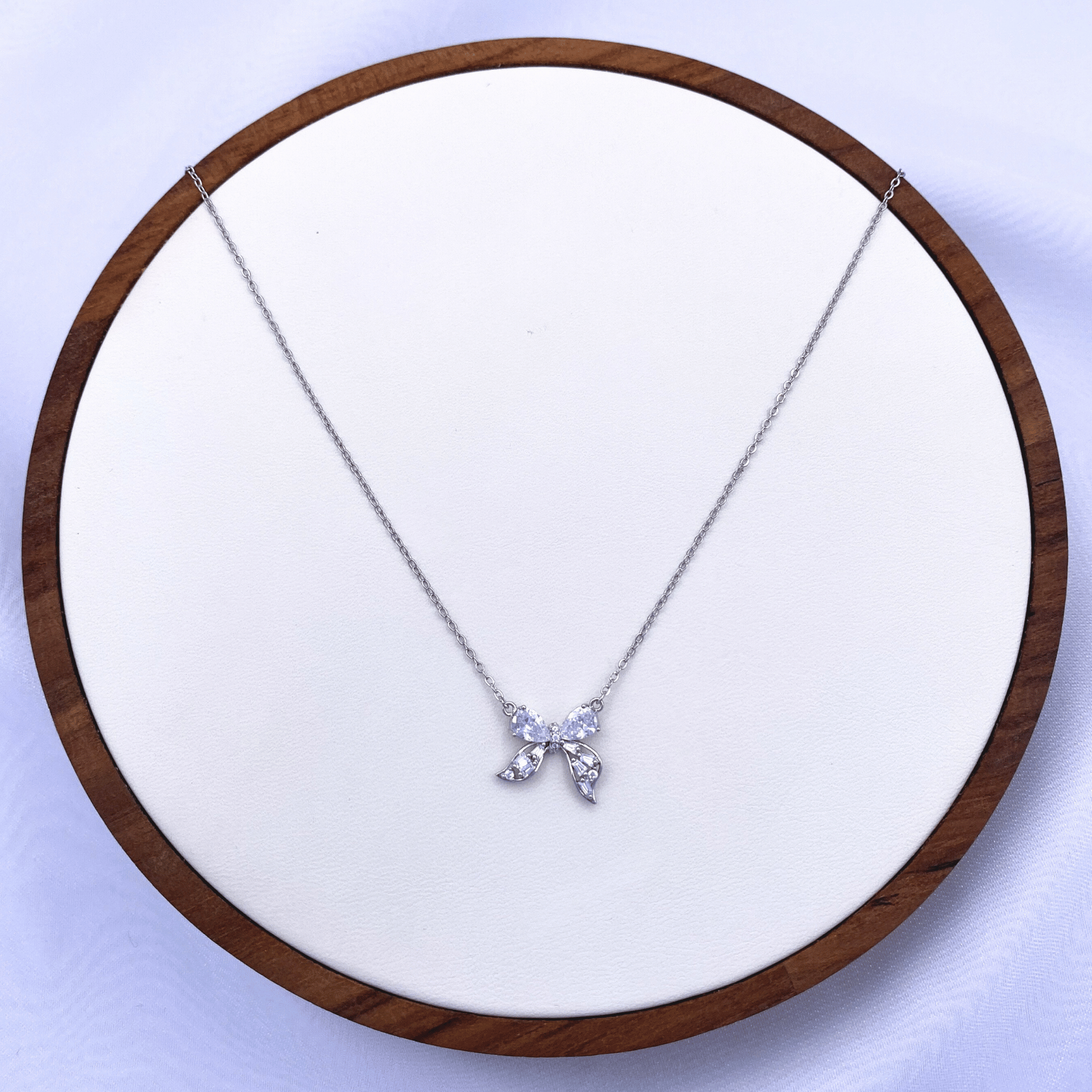 Naira Necklace in Rhodium