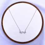 Nelissa Necklace in Rhodium