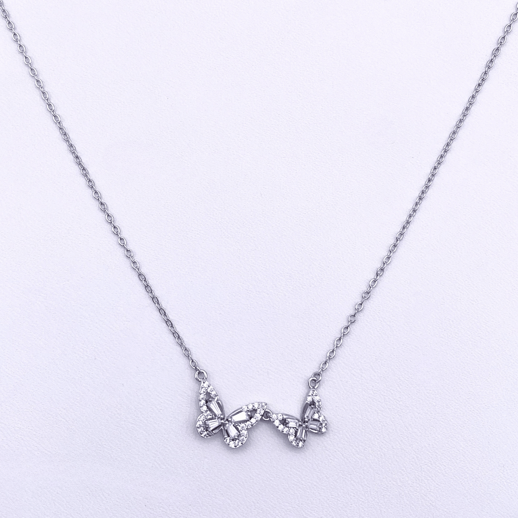 Nelissa Necklace in Rhodium