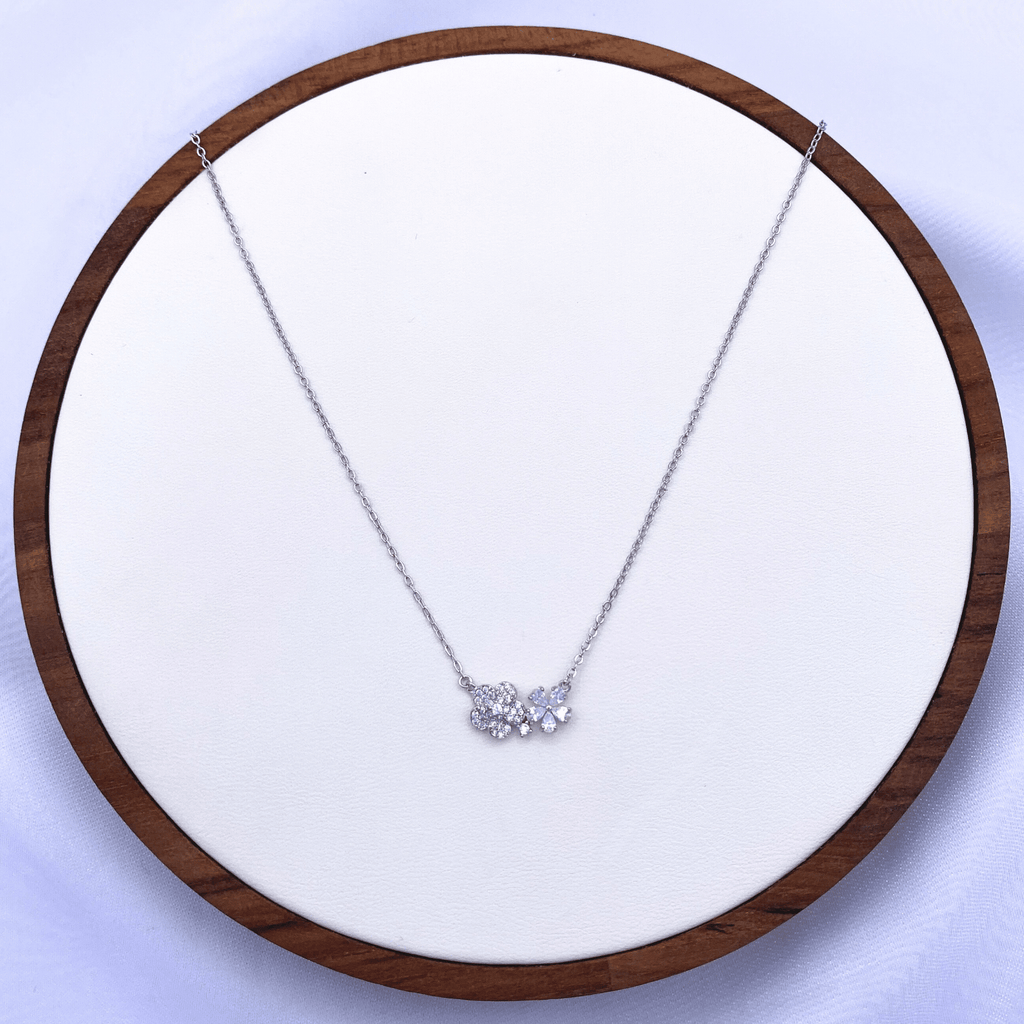 Nell Necklace in Rhodium