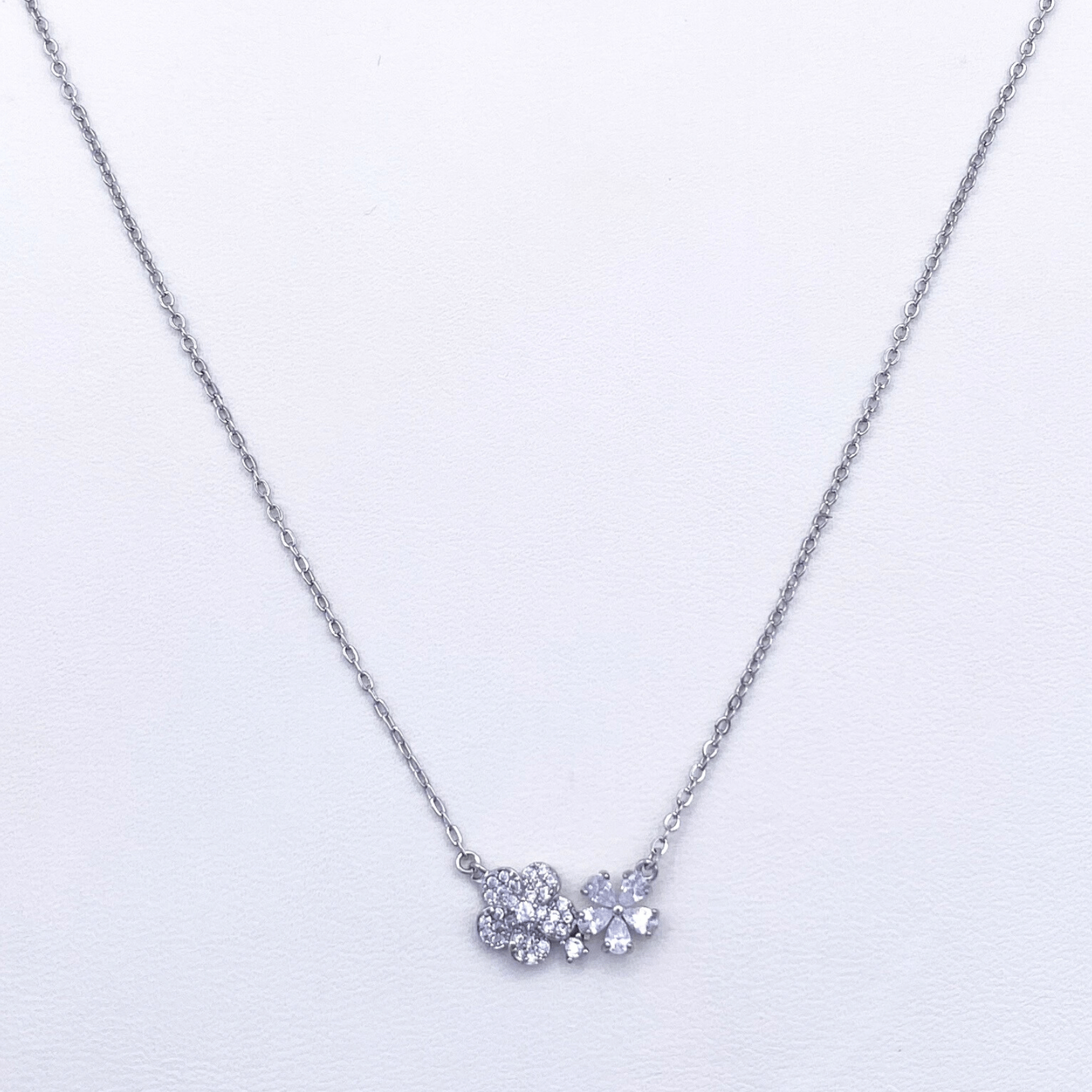 Nell Necklace in Rhodium