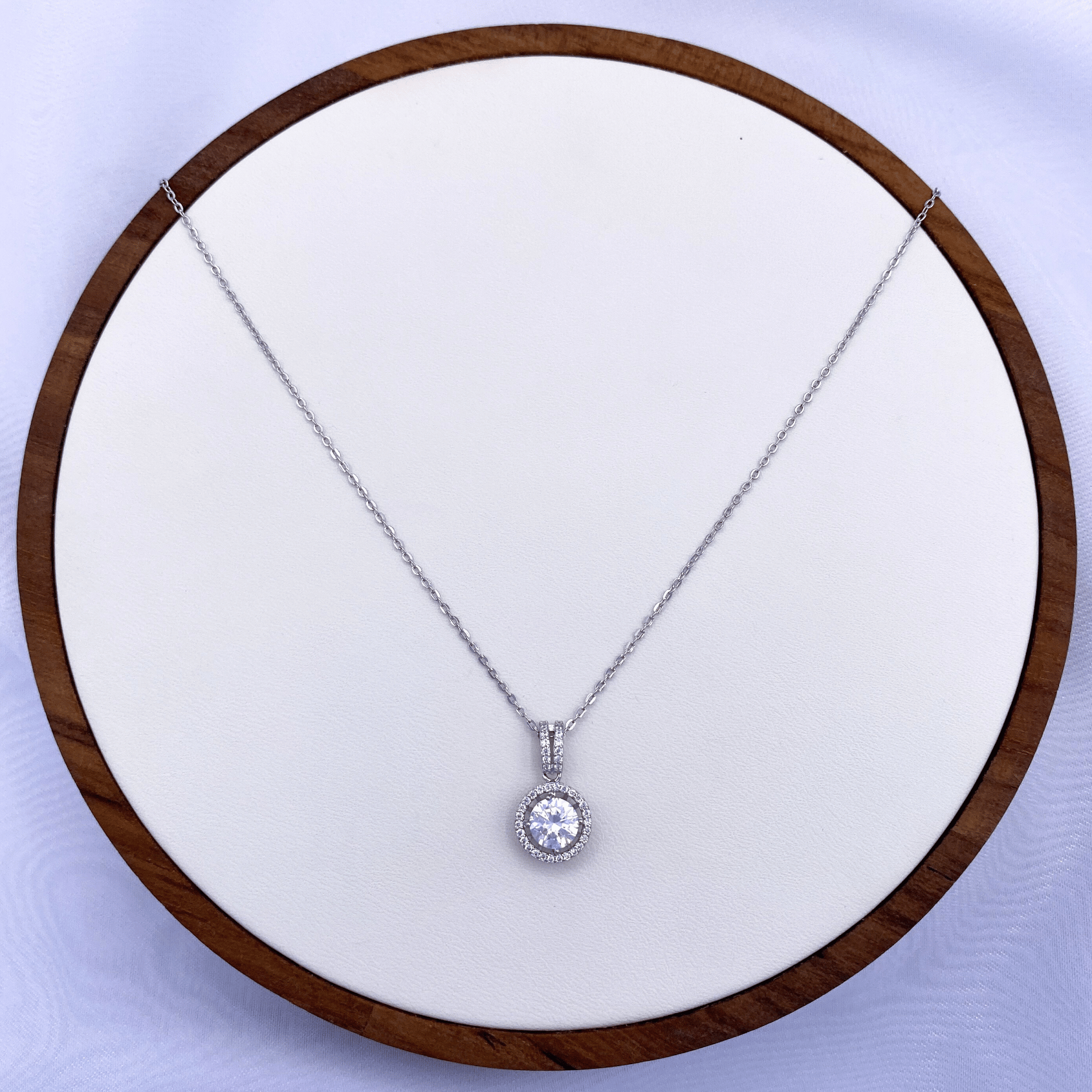 Nerida Necklace in Rhodium