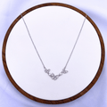 Nerina Necklace in Rhodium